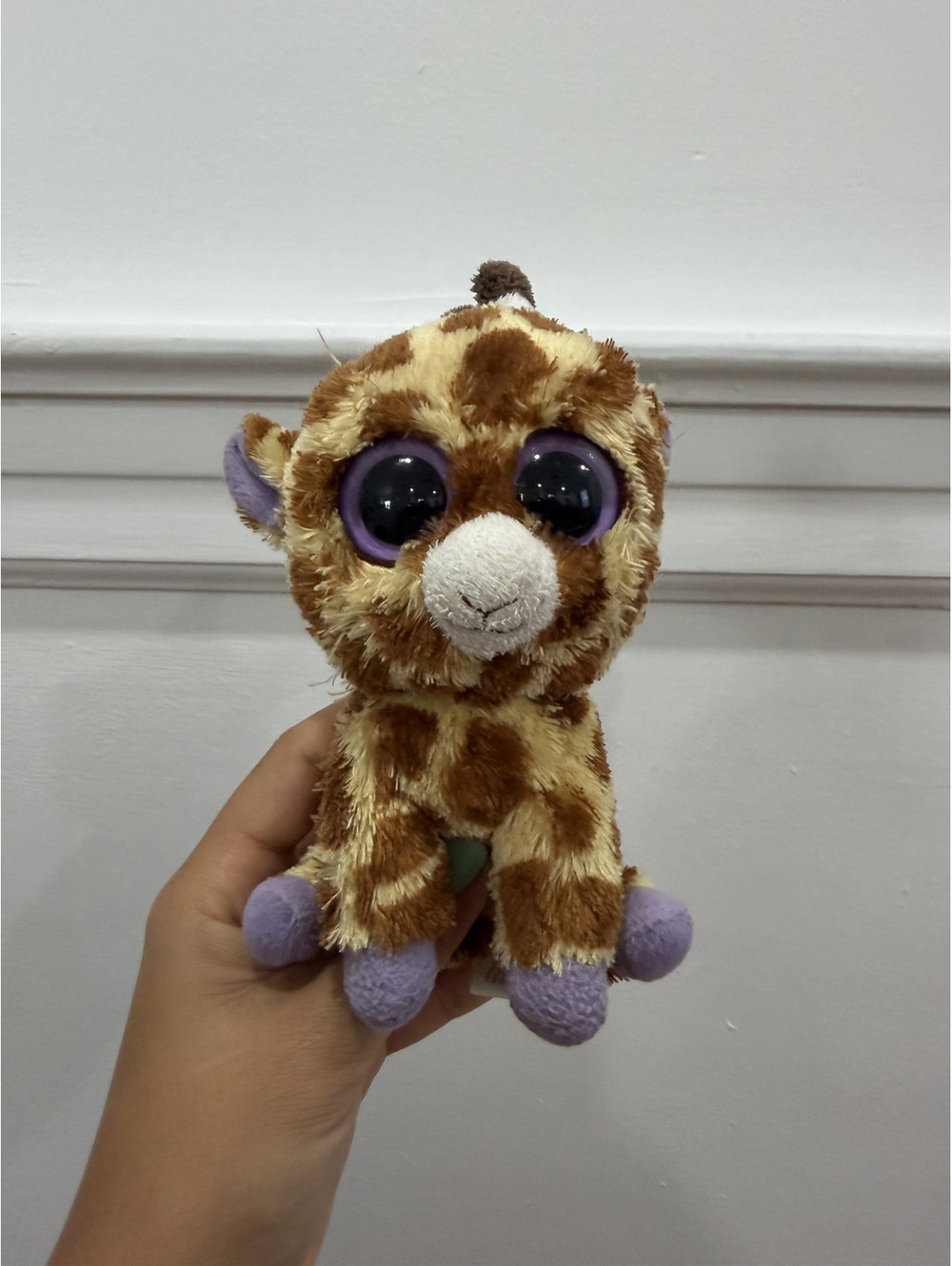 Ty Beanie Boos 6” Safari the Giraffe Rare 1st Gen. Purple 15cm